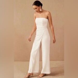 Sachin & Babi BHLDN Hilma Size 14 Ivory Jumpsuit